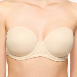 Wacoal Red Carpet Full Figure Underwire Strapless Bra 854119 Size 36C